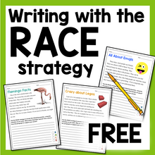 Load image into Gallery viewer, RACE Strategy Writing Worksheet Activity Grades 4-6 FREE
