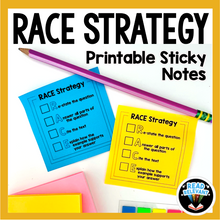 Load image into Gallery viewer, RACE Writing Strategy Checklist Sticky Notes