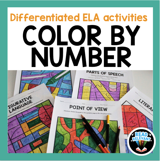 Differentiated ELA Activity: Color by Number