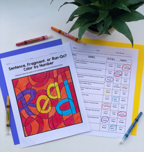 Load image into Gallery viewer, ELA Color by Number Activities Bundle | Figurative Language & more!