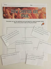 Load image into Gallery viewer, Scrambled Paragraph Activity- Cut and paste to practice text structure
