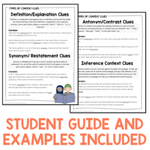 Load image into Gallery viewer, Vocabulary in Context Worksheets and Activities for grades 4-6