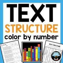 Load image into Gallery viewer, Text Structure Color by Number