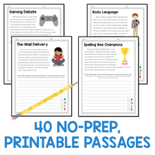 Load image into Gallery viewer, RACE Strategy 40 Prompts and Passages for All Year Grades 4-5