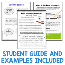 Load image into Gallery viewer, RACE Strategy 40 Prompts and Passages for All Year Grades 4-5