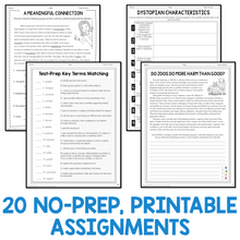 Load image into Gallery viewer, ELA Emergency Sub Plans No-Prep Maternity Leave Lesson Plans | 9th 10th Grade