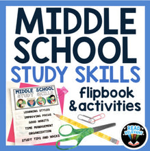 Load image into Gallery viewer, Study Skills for Middle School Flipbook and Activities
