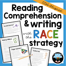 Load image into Gallery viewer, Reading Comprehension and Writing with the RACE Strategy Grades 6-8
