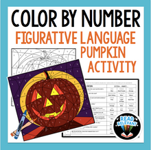 Load image into Gallery viewer, Color By Number : Figurative Language Pumpkin Activity
