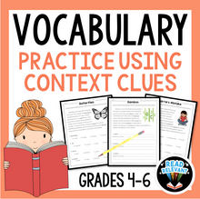 Load image into Gallery viewer, Vocabulary in Context Worksheets and Activities for grades 4-6
