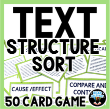 Load image into Gallery viewer, Text Structure Sort : 50 Card Sorting Activity
