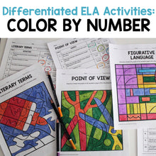 Load image into Gallery viewer, Differentiated ELA Activity: Color by Number
